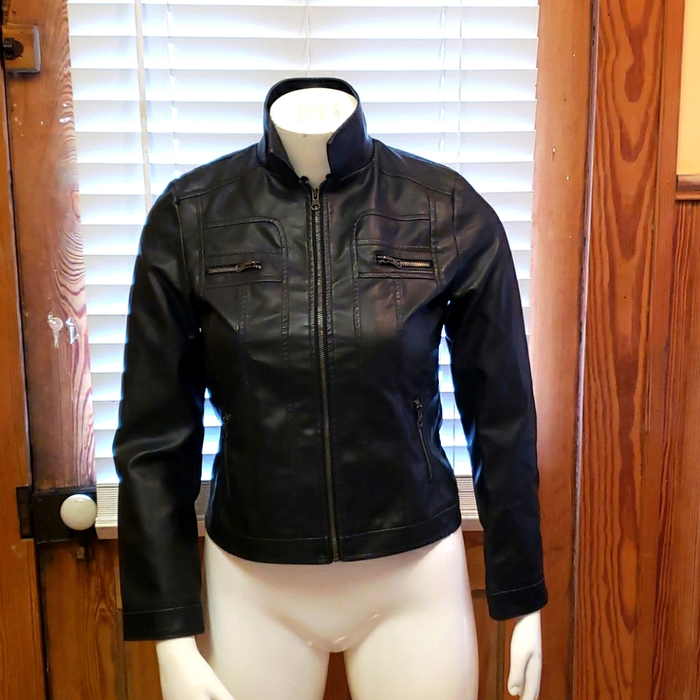 Plus Size Cato Girls XL(16) Faux Leather Jacket
